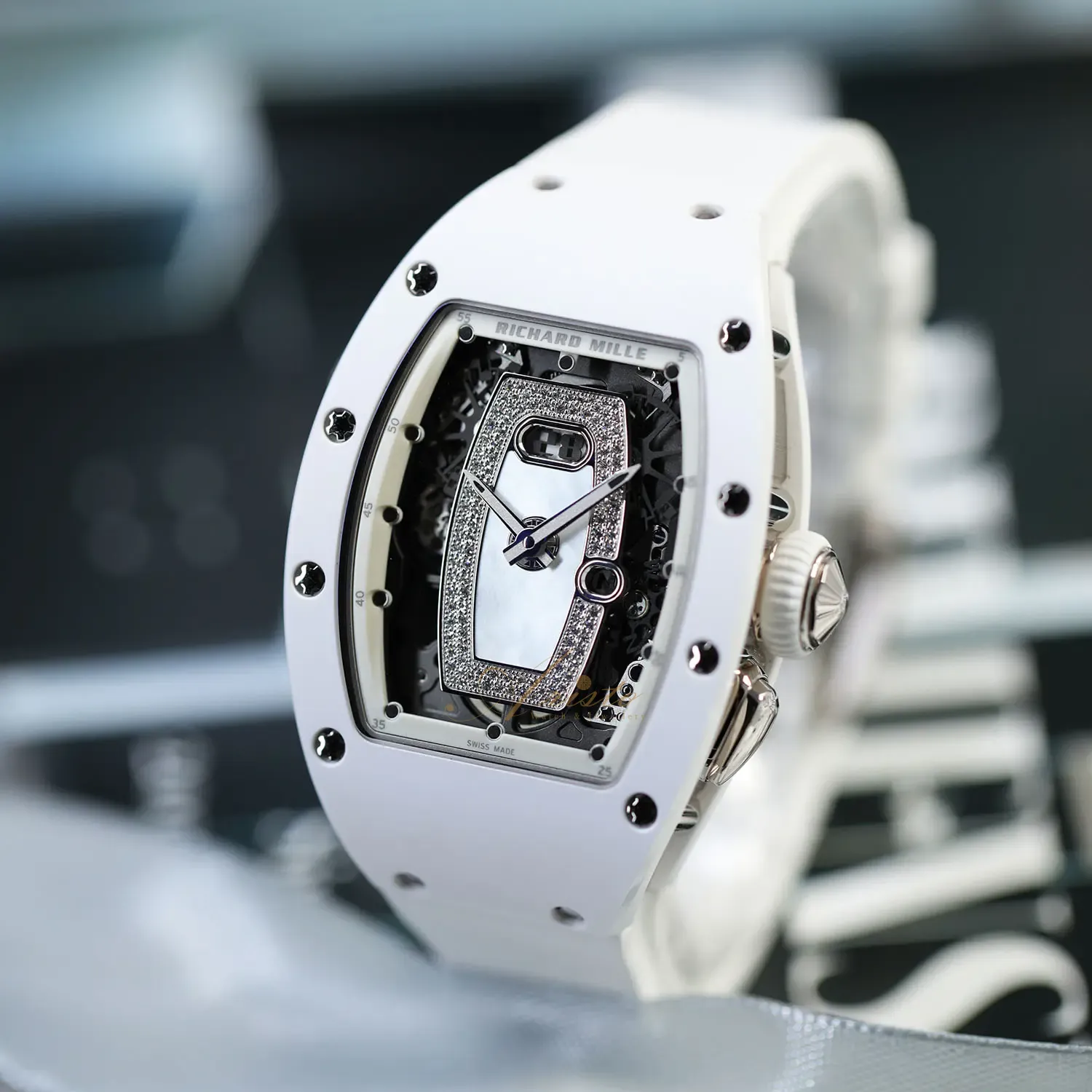 RICHARD MILLE | RM037 White Ceramic Pearl - Aristo Watch
